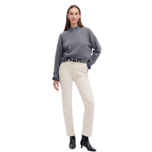 Madewell Women's Straight Leg Cream Jeans